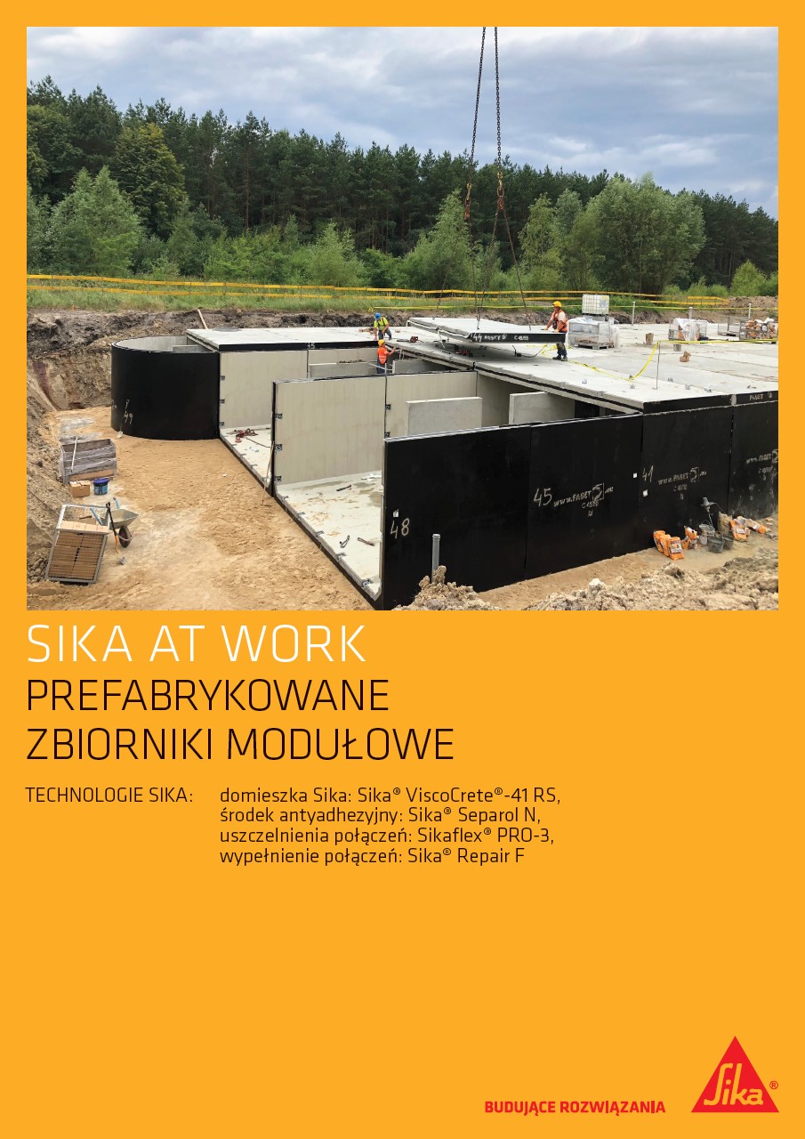 Prefabrykowane zbiorniki modułowe Sika Poland